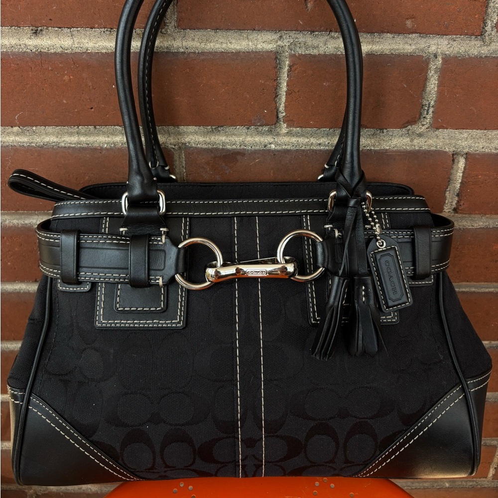 Vintage Black Coach Handbag